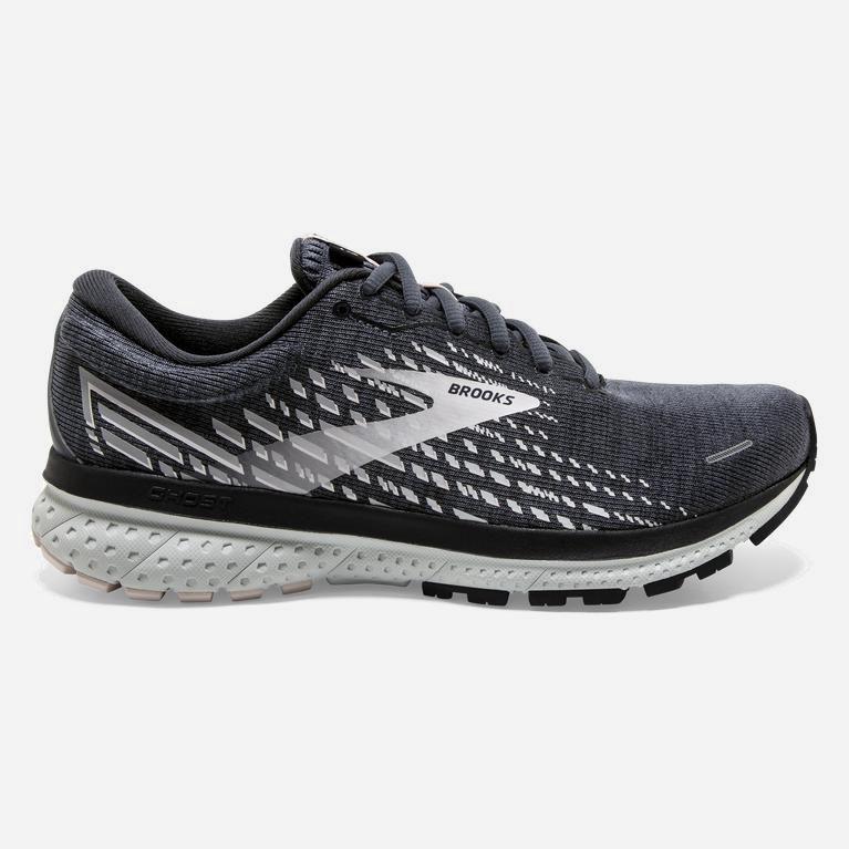 Brooks Ghost 13 Israel - Women's Road Running Shoes - Ombre grey/Black/Primrose (84213-TRIG)